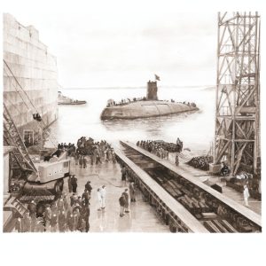HMS Dreadnought A3 Print