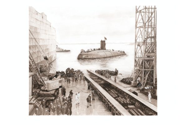 HMS Dreadnought A3 Print