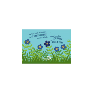 Pin badge with summer sky card