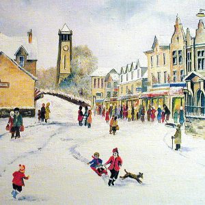 Snowy Main Street, Grange-Over-Sands