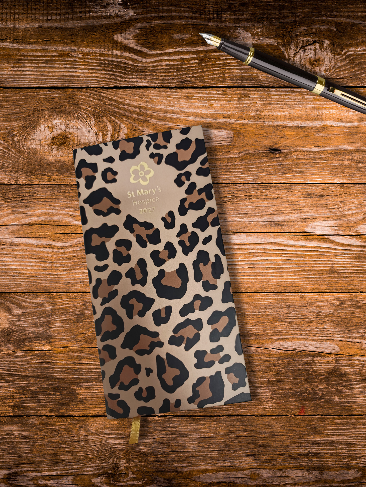 St Mary's Hospice Leopard Print 2027 Diary