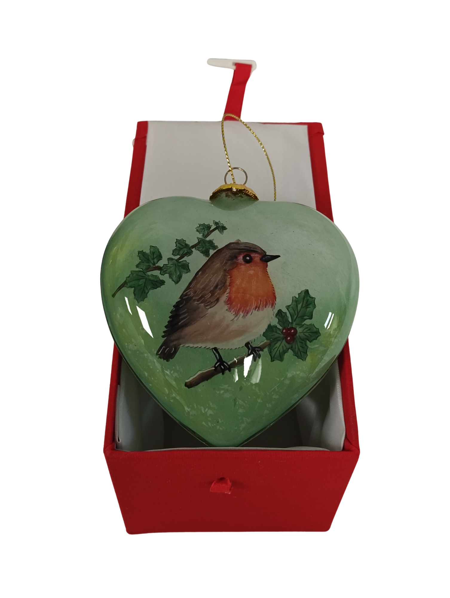 Exclusive Limited Edition St Mary's Hospice Red Red Robin Bauble 2026 - Image 4