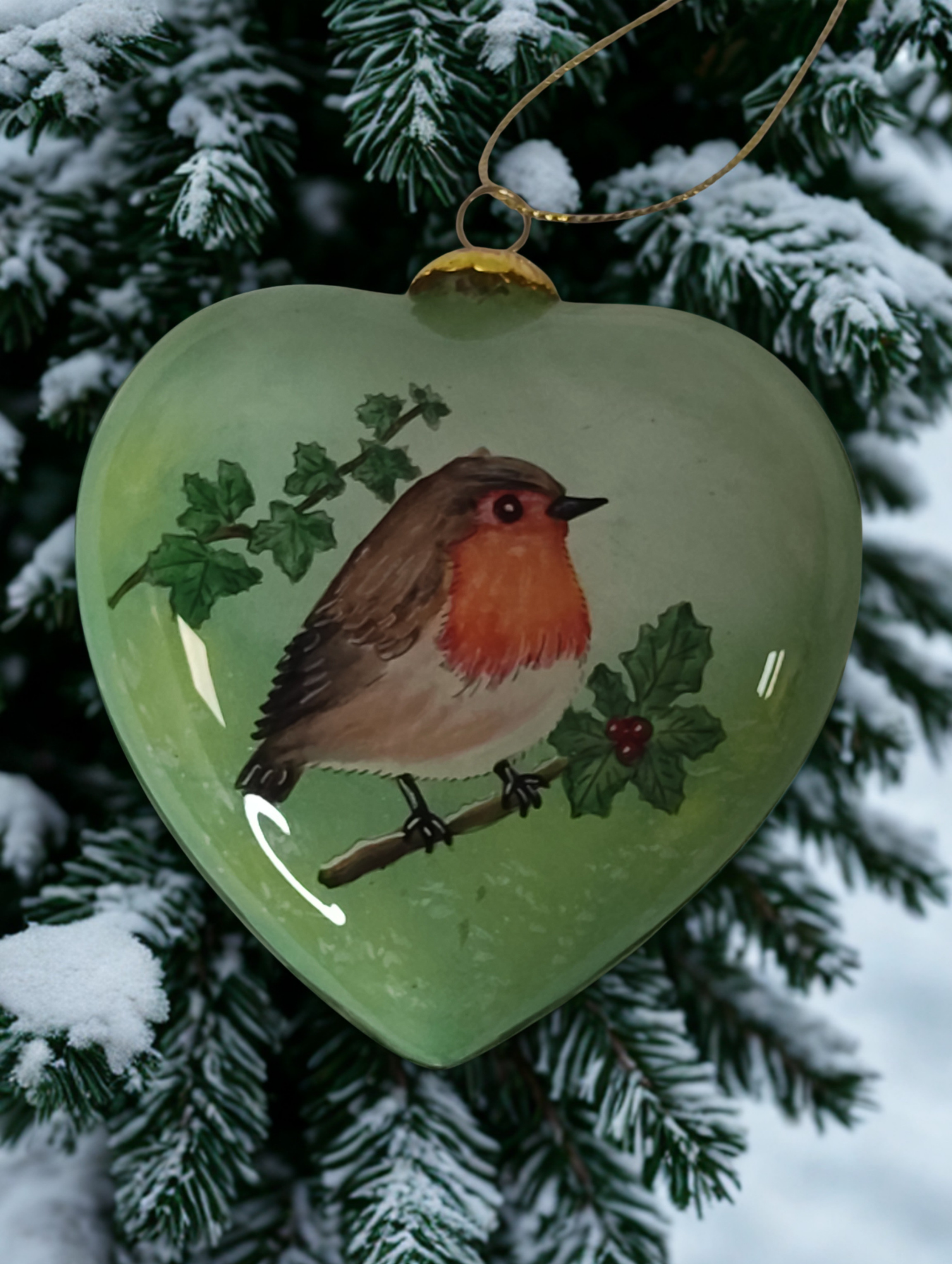 Exclusive Limited Edition St Mary's Hospice Red Red Robin Bauble 2026